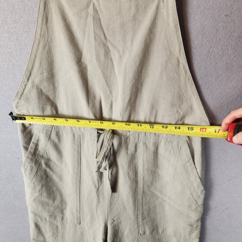 Rhythm Jumpsuit Women's XS  Sage Green Linen Blend Verona Drawstring Wide-Leg - Picture 4 of 7